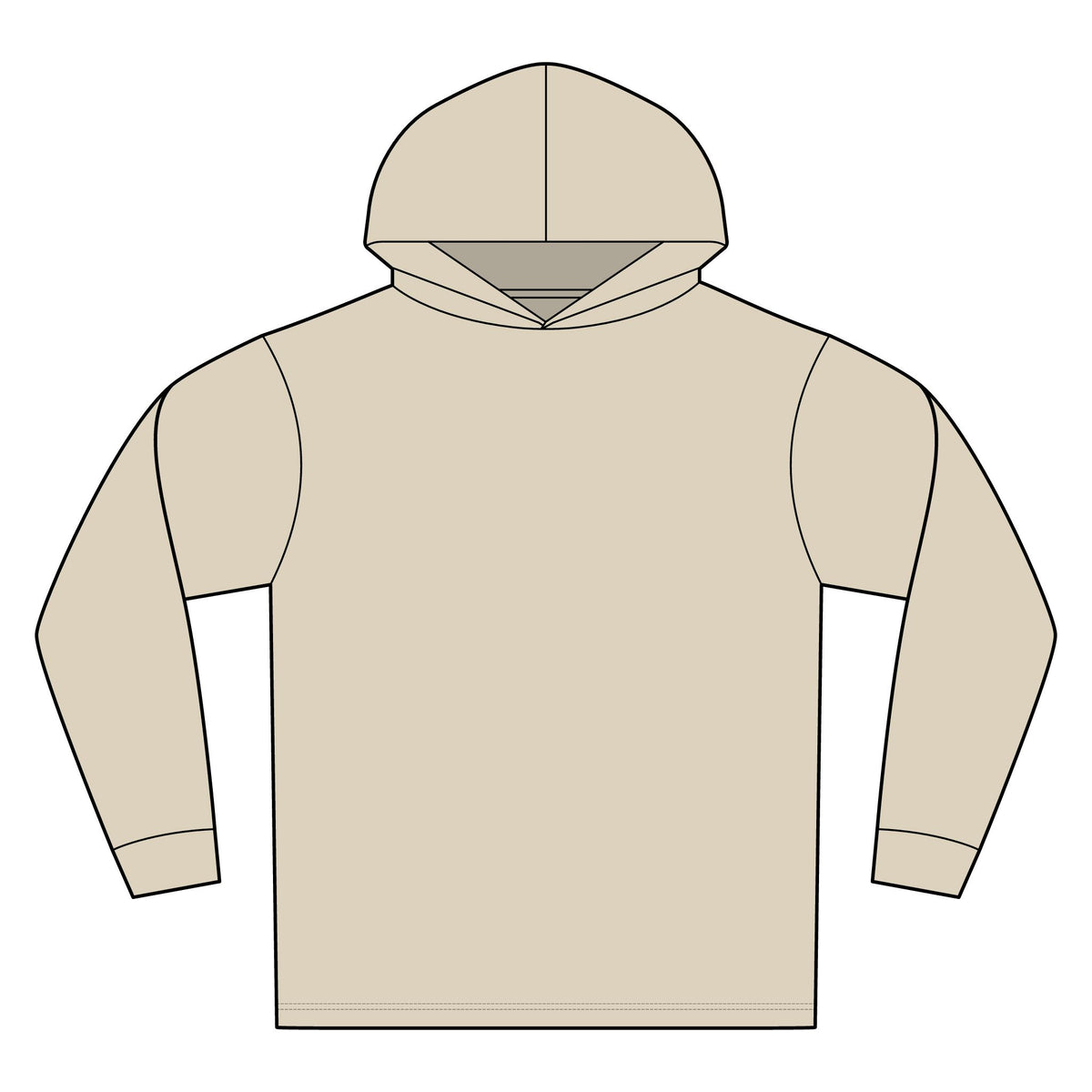 Unisex Bahama Performance Hooded Long Sleeve T-Shirt