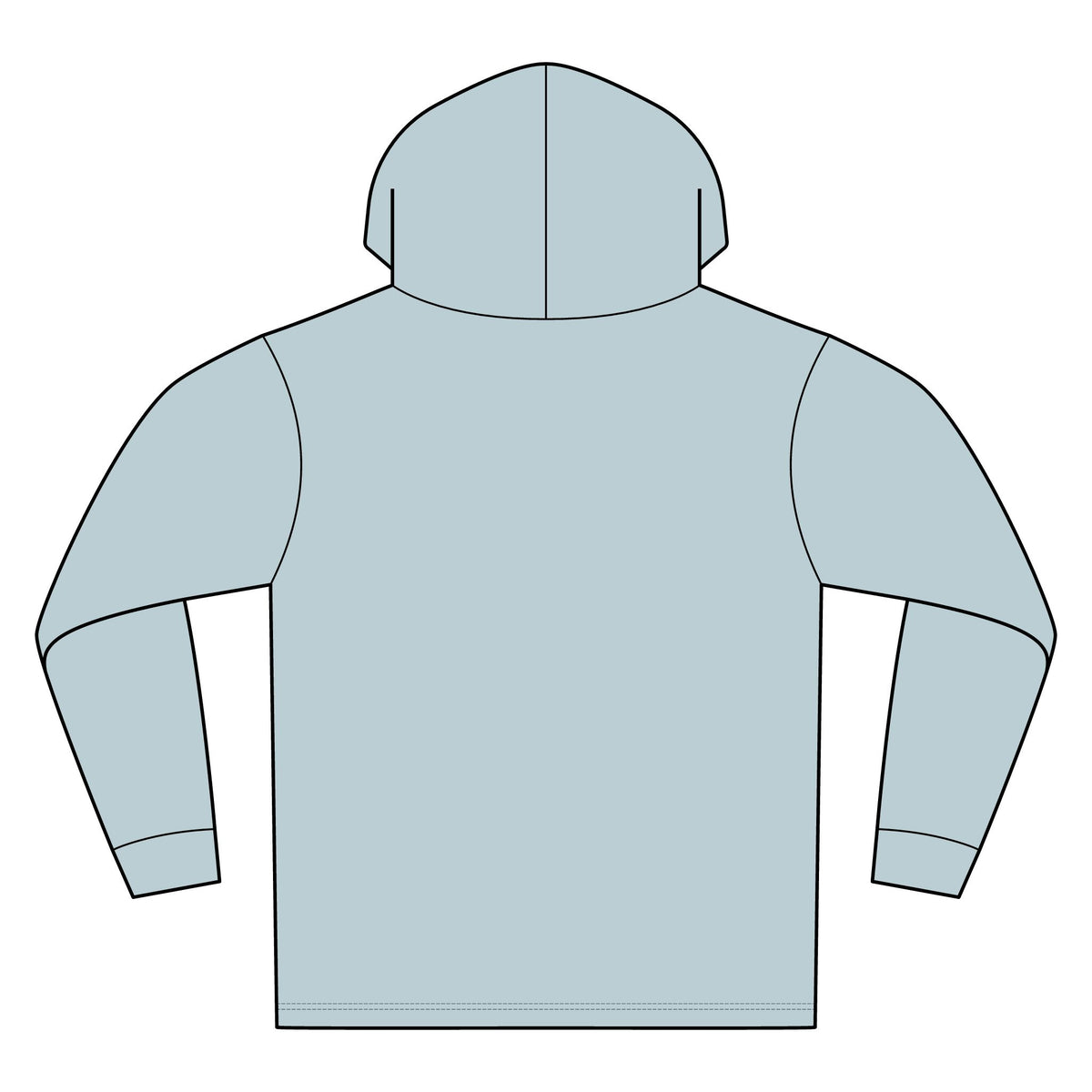 Unisex Bahama Performance Hooded Long Sleeve T-Shirt