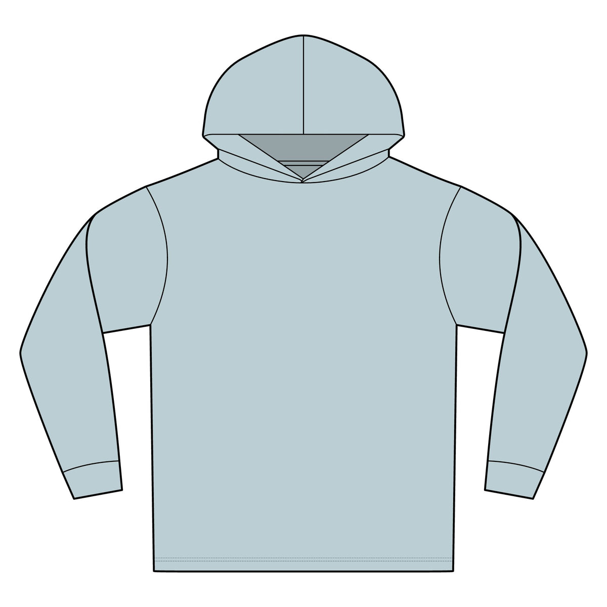 Unisex Bahama Performance Hooded Long Sleeve T-Shirt
