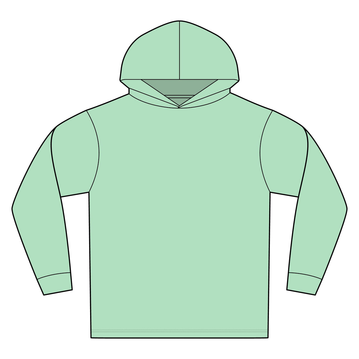 Unisex Bahama Performance Hooded Long Sleeve T-Shirt