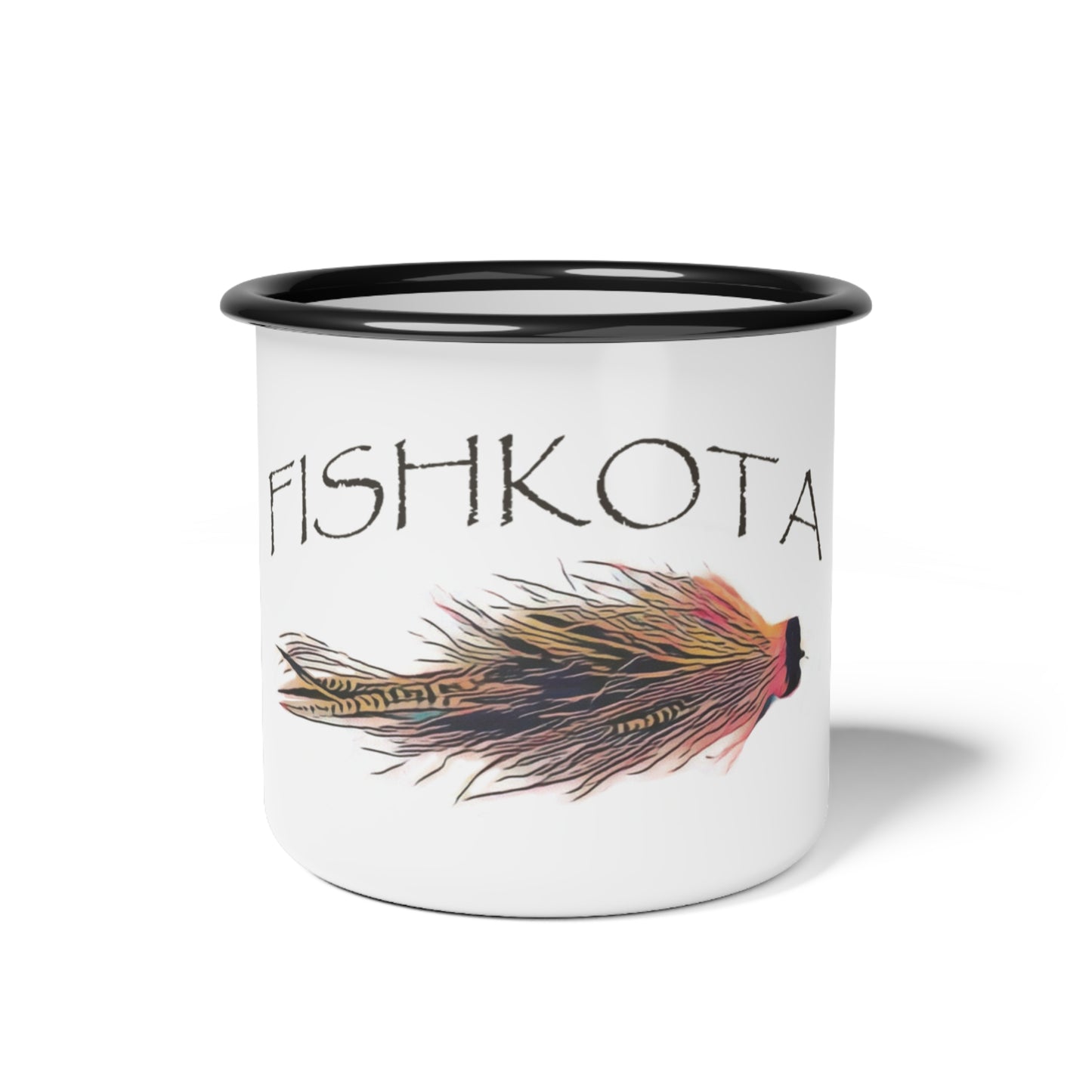 Fishing-Inspired Enamel Camp Cup, Outdoor Adventure Mug, Great for Campers, Anglers, and Fishing Enthusiasts, Outdoor Gift, Stylish [...]