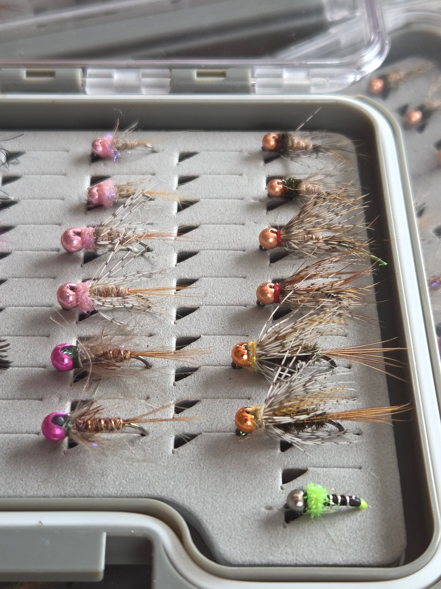 Jig Nymph Variety Combo with  Fly Box