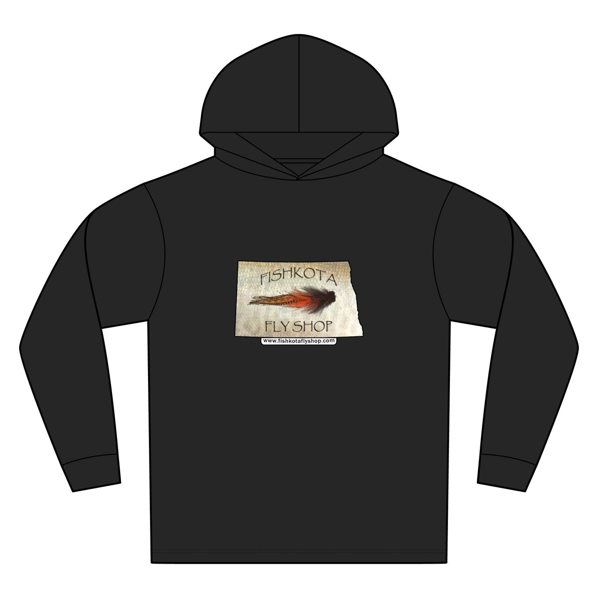 Unisex Bahama Performance Hooded Long Sleeve T-Shirt