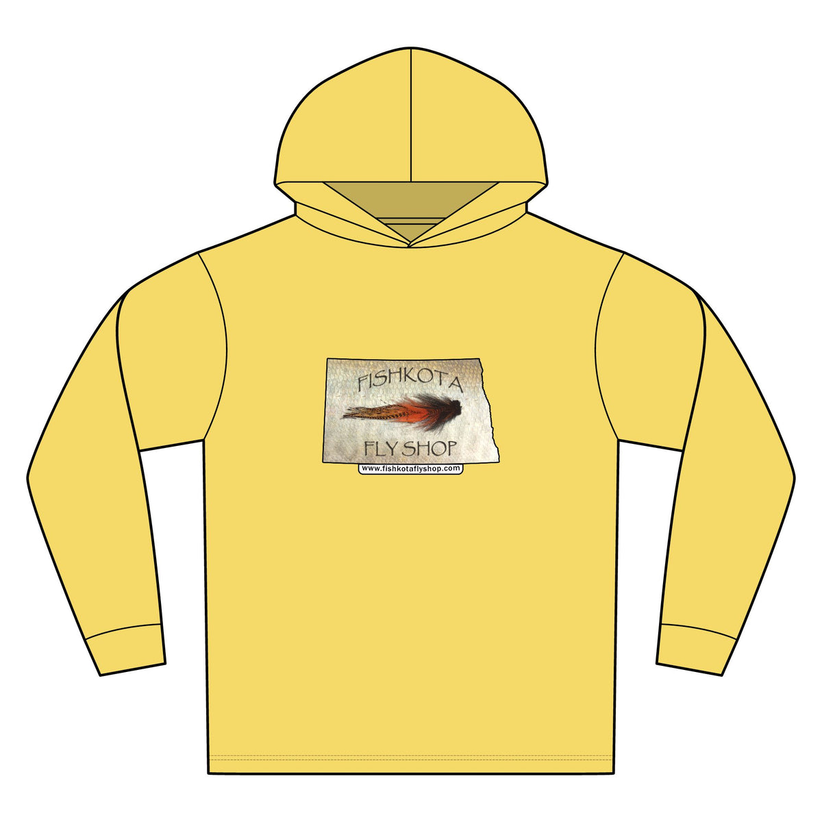 Unisex Bahama Performance Hooded Long Sleeve T-Shirt