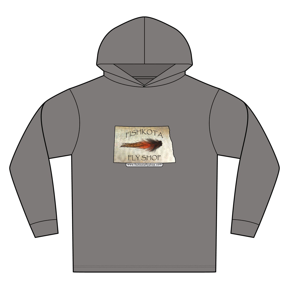 Unisex Bahama Performance Hooded Long Sleeve T-Shirt